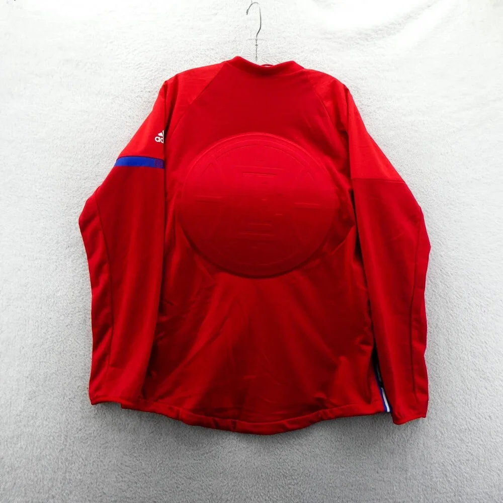 LA Clippers Jacket Mens Large Red Warm Up Team Issue Adidas NBA Deadstock‎ New